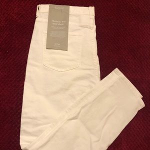 Everlane White High Rise (Tall) Skinny Jeans